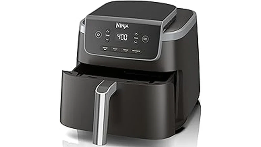 The image shows a selection of popular air fryers, ideal for reheating leftovers.